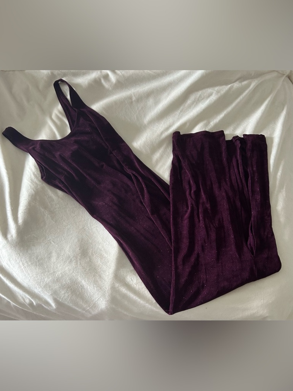 90’s vintage dark purple maxi dress!